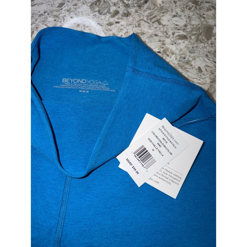 Beyond Yoga Spacedye High Waisted Midi Leggings Blue Heather Size M - Picture 3 of 4